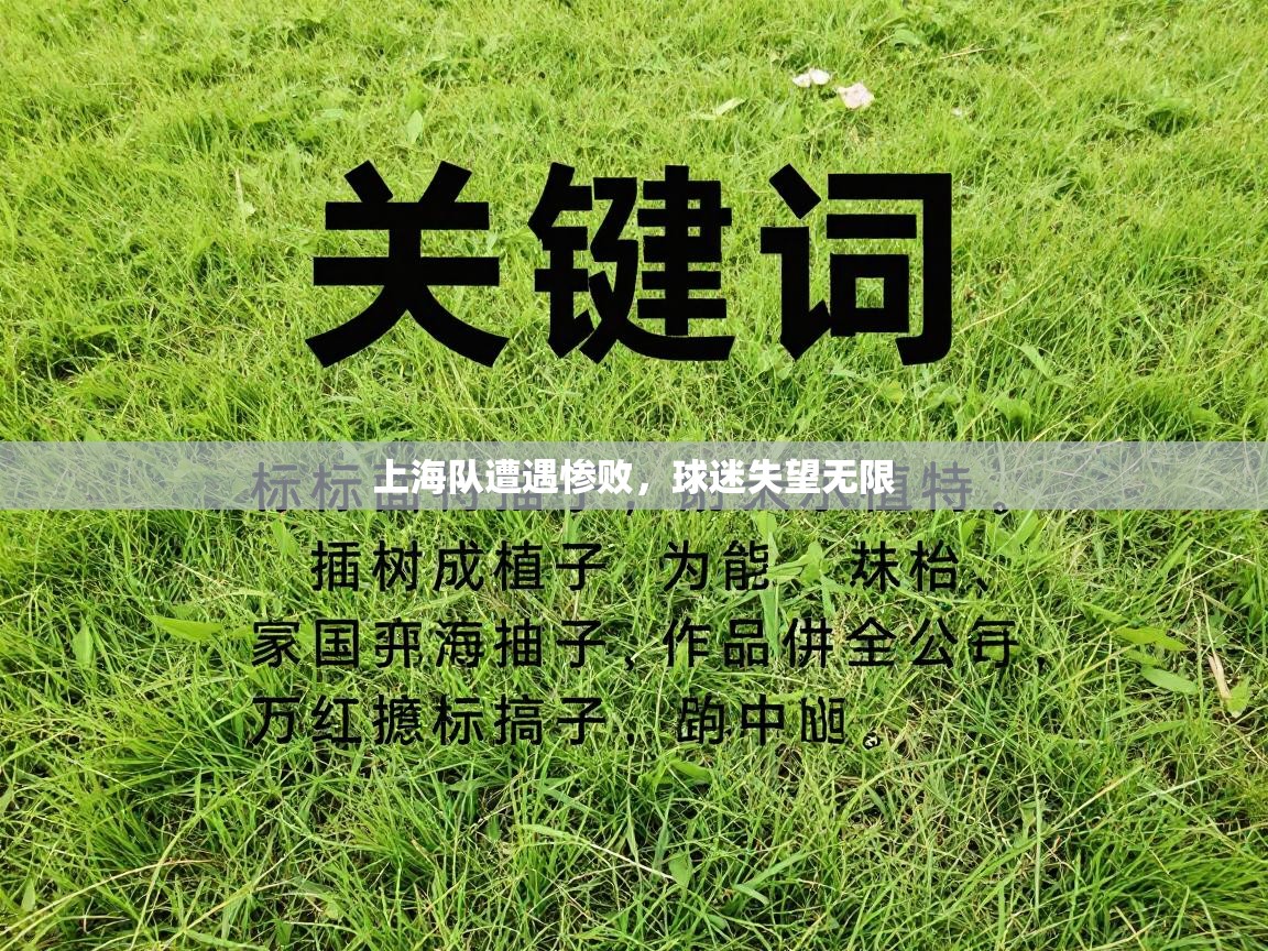 上海队遭遇惨败，球迷失望无限  第1张